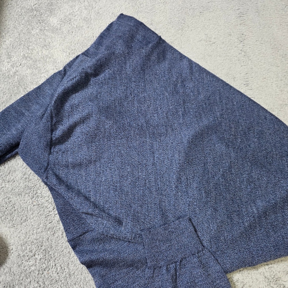 Joseph Abboud Mens XXL 1/4 Zip Sweater Blue Merino Wool Blend 37.5 Tech - Picture 7 of 8